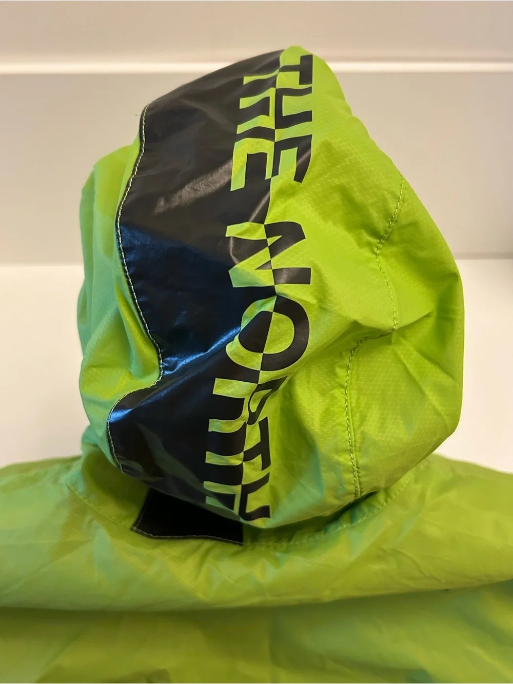 The North Face Kids Lime Green Hooded Windbreaker Jacket